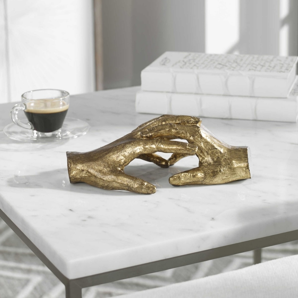 Hold my hand sculpture